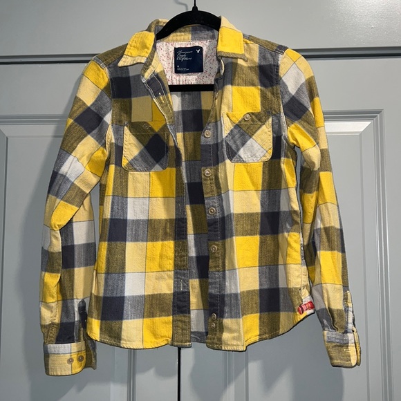 American Eagle Size 8 Boys Flannel [K5] - Picture 1 of 6